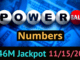 Powerball drawing results 11/15/2025 winning numbers