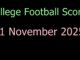 college football scores 1 November 2025