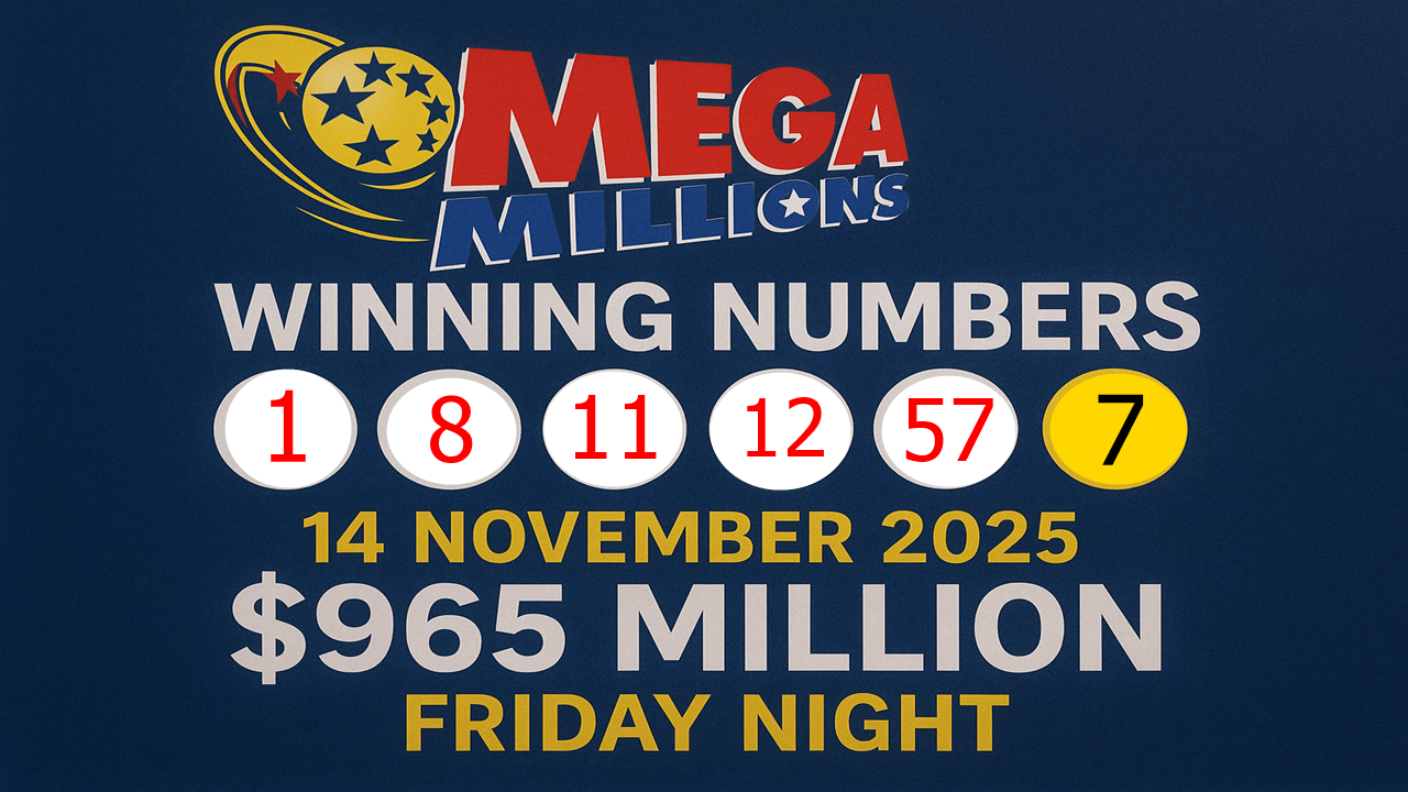 Mega Millions Jackpot 11/14/2025 Georgia 14 November