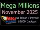 Mega Millions November 2025 Results, winners